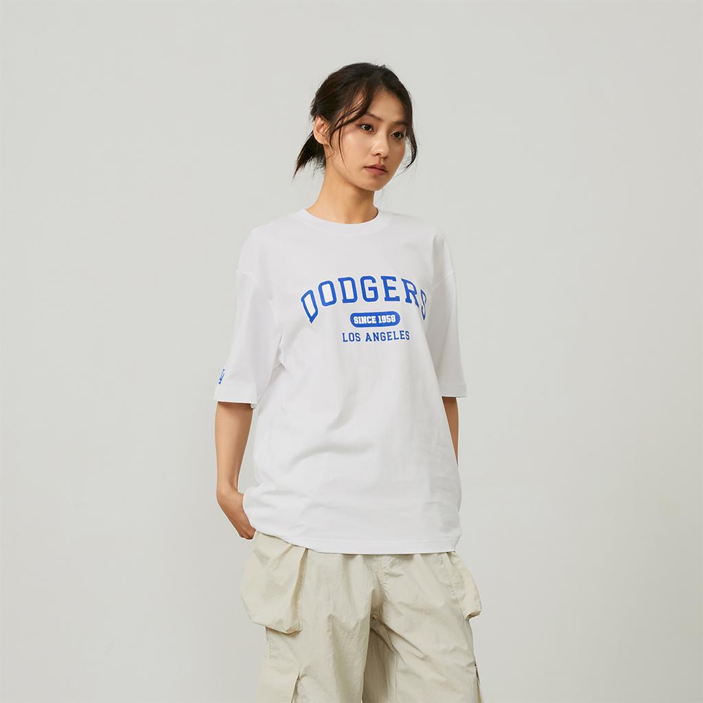 New MLB College Style Series T Shirts Unisex White 3ATSV0243-07WHS