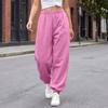 Women's Color Loose Pants Casual Jogger Sweatpants with Tapered