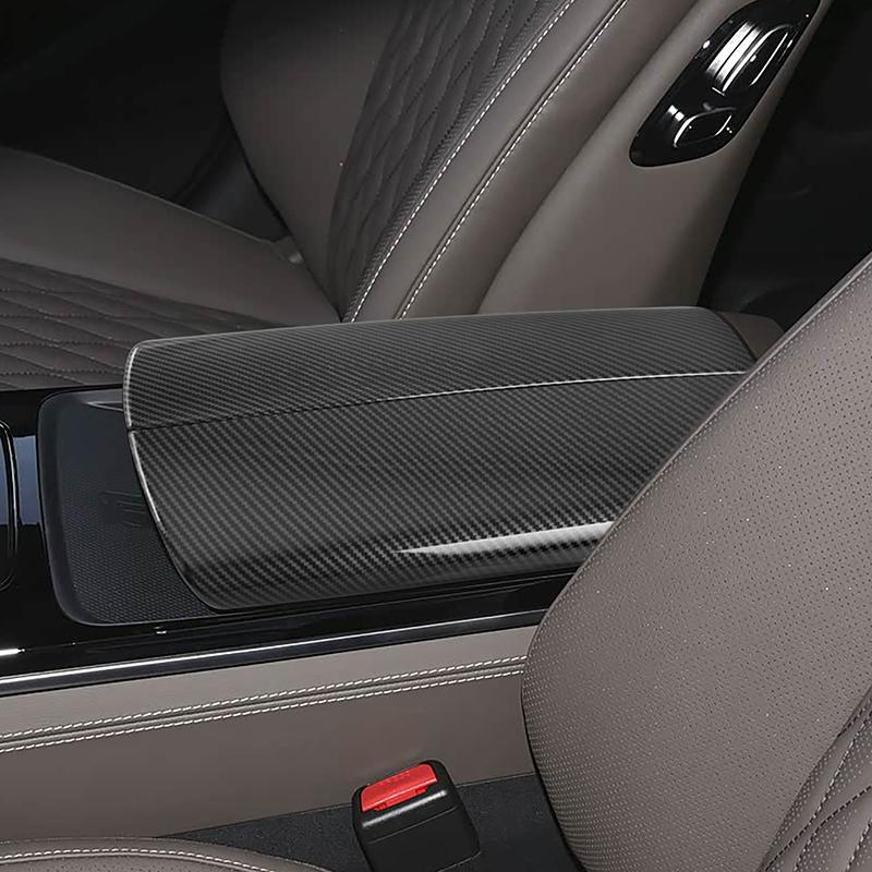 Car Styling Center Console Armrest Box Panel Decoration Cover Trim For BYD Han Carbon Fiber Color Interior Accessories