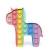 Rainbow Pop Push Bubble Fidget Toy - Anti Stress Relief Sensory Toys For Adults, Kids, Children & Special Needs