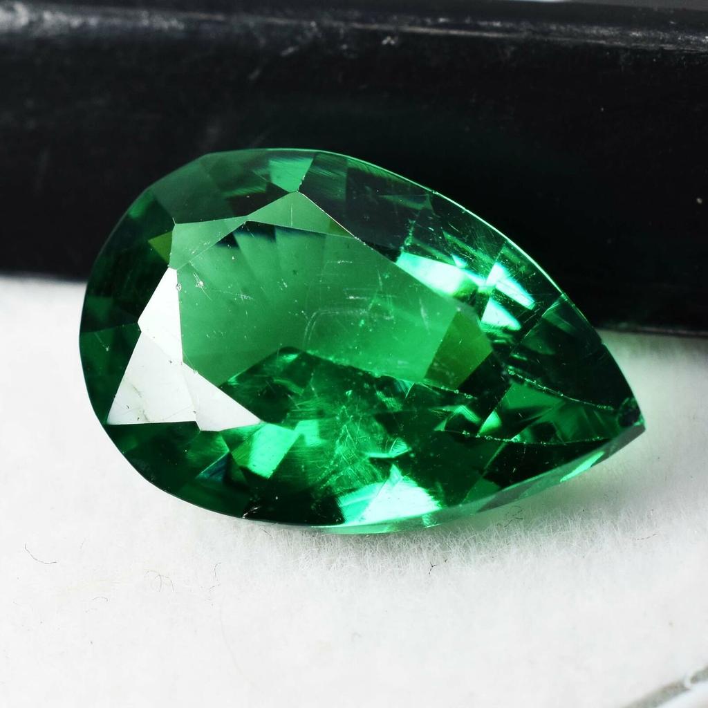9 Ct Natural Garnet Pear Shape Green Certified Loose Gemstone Making Jewelry