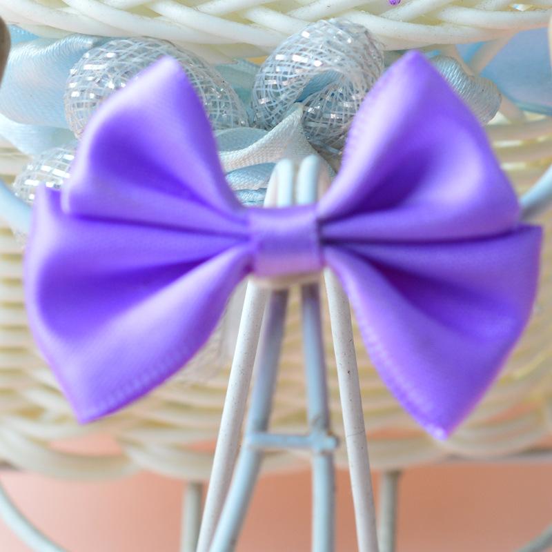 DIY Glücklich Süßigkeitenbox Verpackungsbox Zubehör Polyesterband Schleife Band Handgefertigte Schleifen Zubehör Doppelschleife