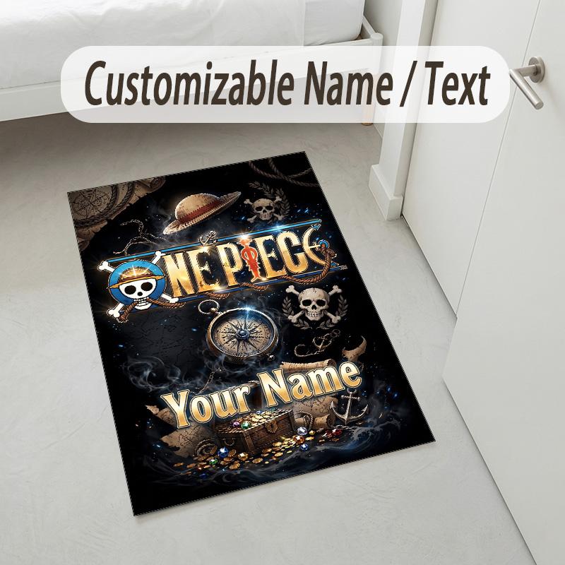 Personalized Crystal Velvet Carpet,One Piece Custom Printed Name, Plush Area Rug For Home Indoor Decor