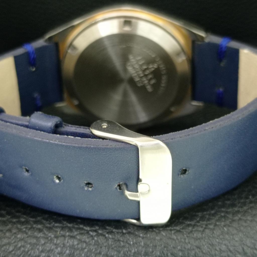 VINTAGE SEIKO 5 AUTOMATIC 6309A JAPAN MENS BLUE COLOR DIAL WATCH a708384-1