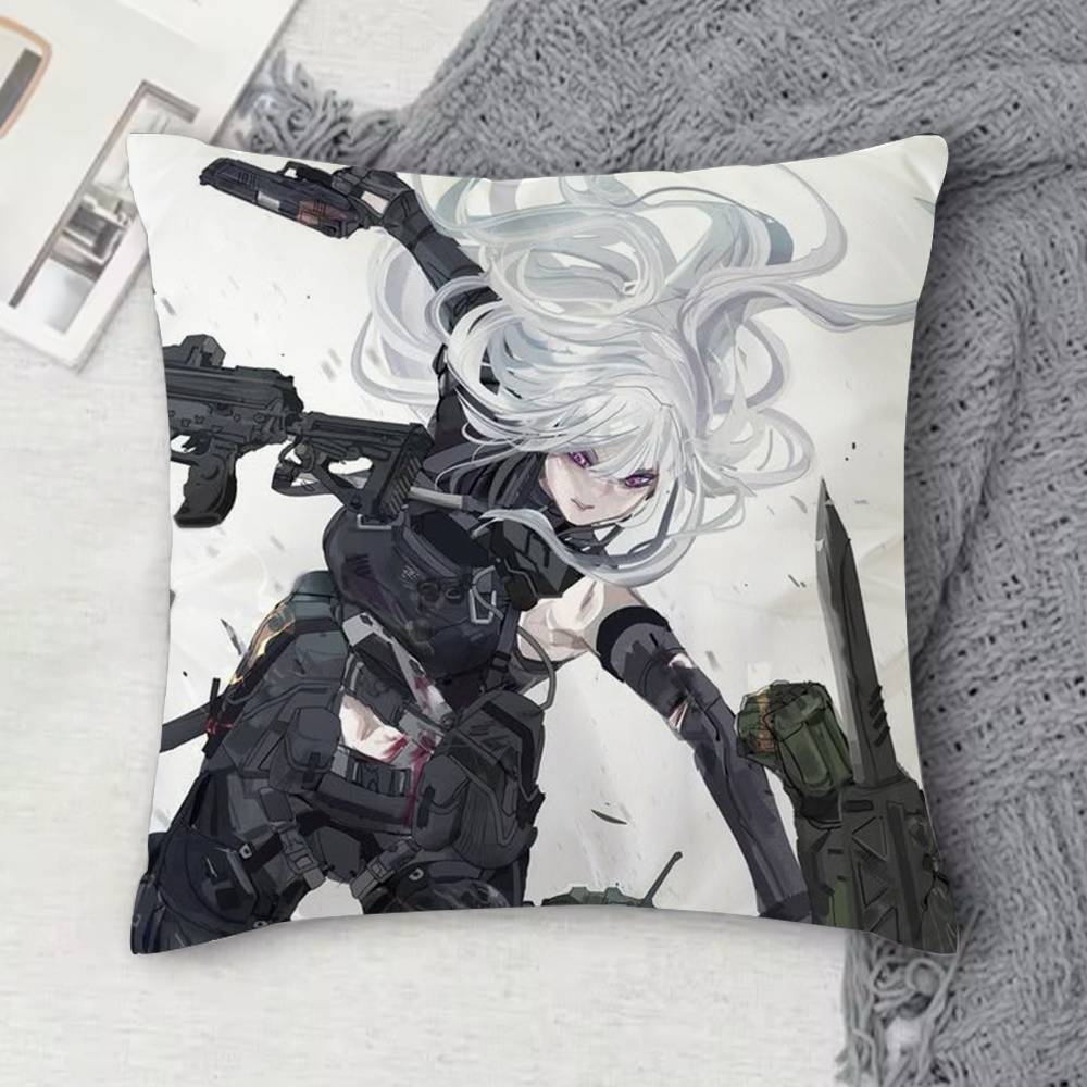 

GGirls Frontline Doublesided Printed Square Decorative Cushion Cover for Sofa Living Room Home Decor 30x30 cm