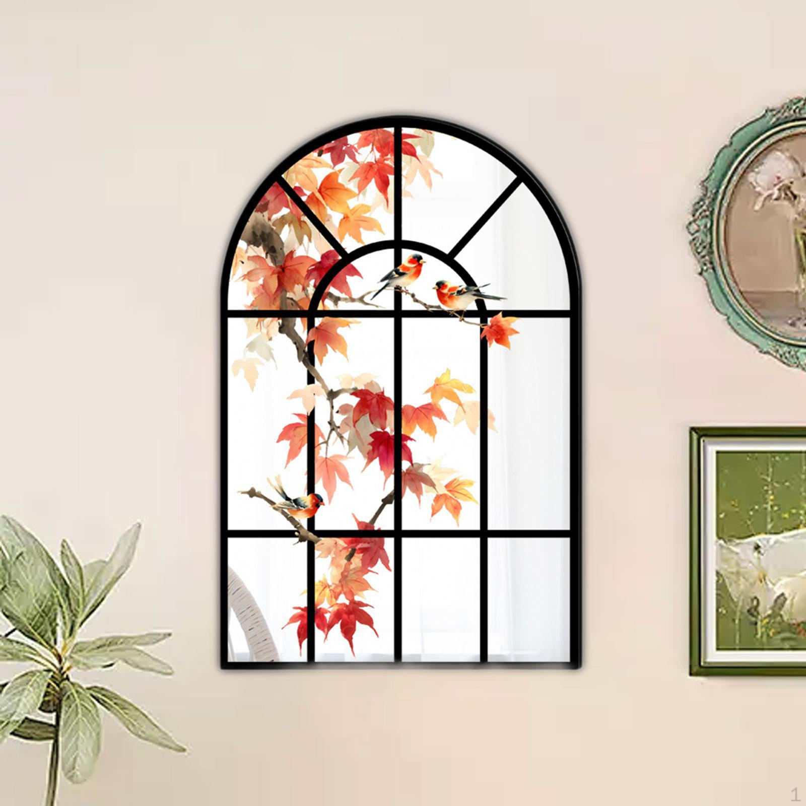Specchio Ad Arco Finestra Ad Arco Acrilico Moderno Montato a Parete Decorativo per Camino Soggiorno