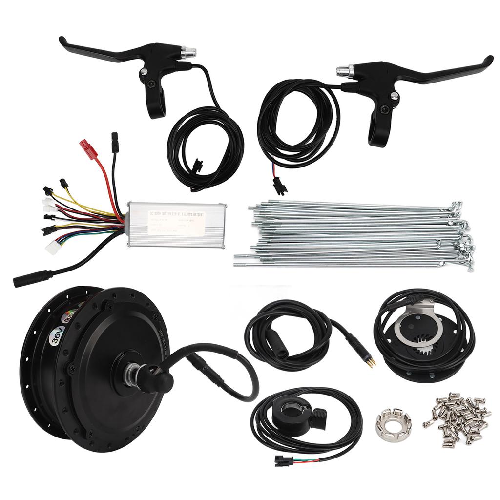 36V 500W Rear Drive Cassette Hub Motor with 22A Controller M3 Panel Electric Bike Scooters Conversion Kit