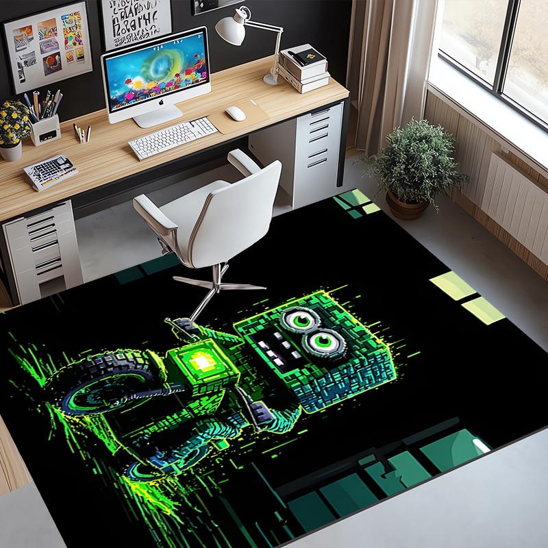 Gamer Pattern Rug, Indoor/Outdoor Mat, for Picnic, Gameroom, Bedroom, Office, Living Room, Home Decor Carpet, Birthday Gift