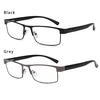 High Quality Men Titanium Alloy Reading Glasses Ultra Light Resin Hyperopia Prescription Eyeglasses Business Glasses +100~+400