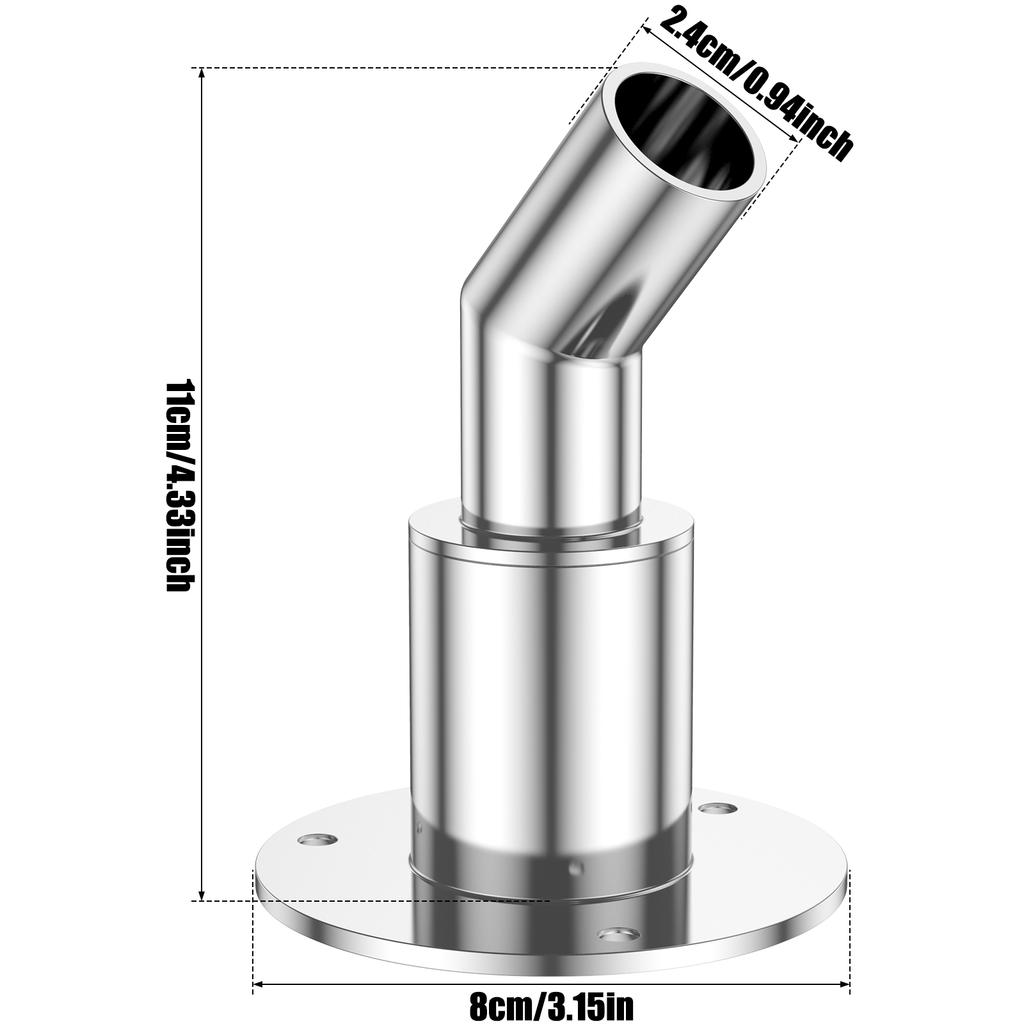 24mm/0.94 Zoll 316 Edelstahl Durchgangsabgaskomponenten rostfrei und einfach zu installieren multifunktionale Abgaskomponenten