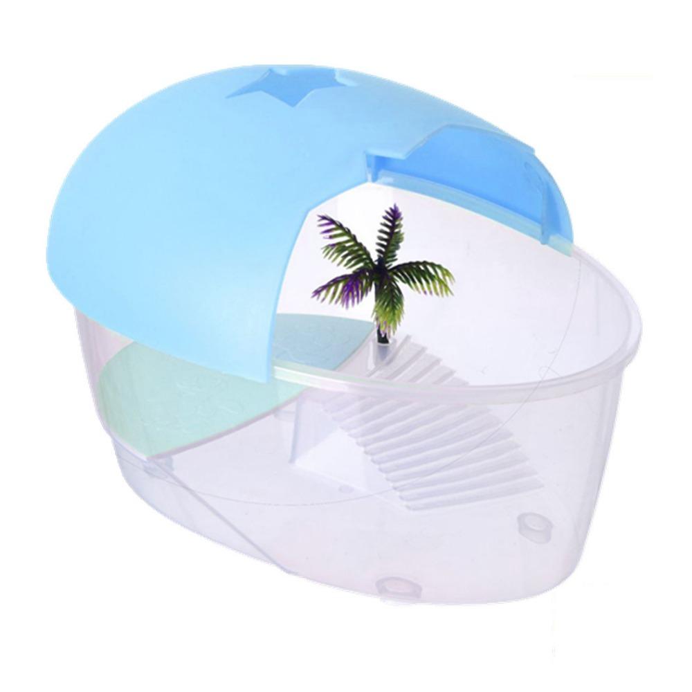 With Cover Turtle Hydroponic Box Recyclable Egg-shape Container Box  Terrarium Habitat