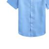 Polo Ralph Lauren Ss23 Solid Color Logo Embroidered Single-Breasted Shirt Men Shirts Light-Blue 710866964-007