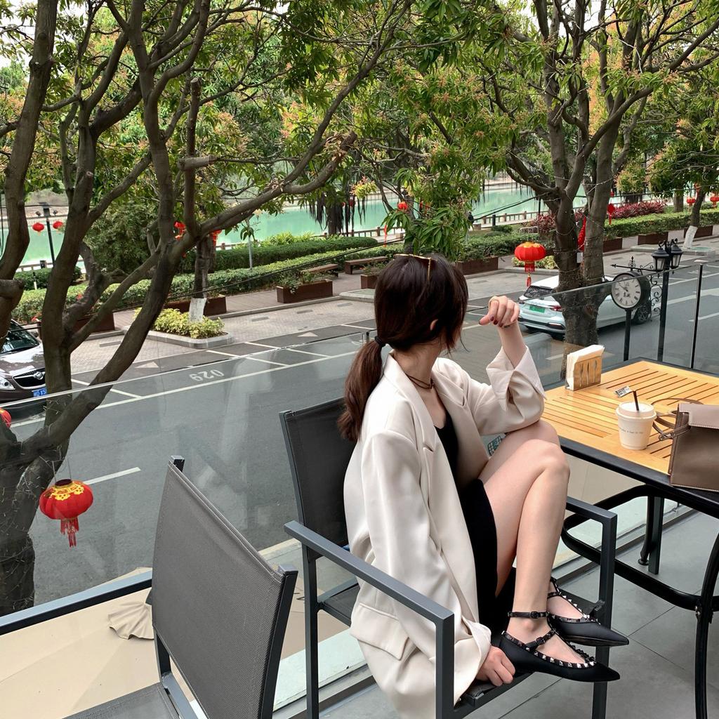 Versiune piele de oaie~ Piele aceeași ca a mamei strugure cap ascuțit gură joasă curea nit pantofi Mary Jane femei plat potriviți cu orice pantofi single