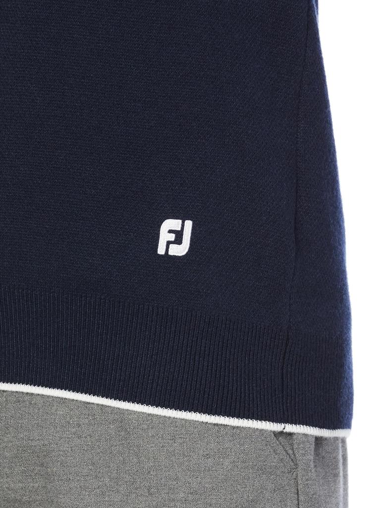 FootJoy Modern Classic Chevron Pattern V-Neck Golf Vest FJW-F23-M01 Women's Navy Small