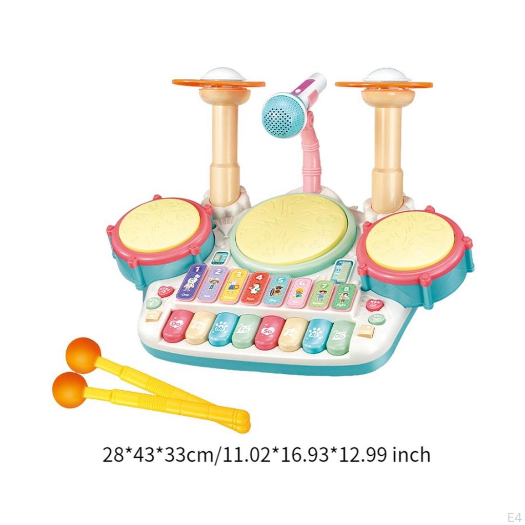 Kinder Schlagzeug, Übungsinstrument für Anfänger, Elektronisches Keyboard, für