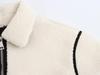Winter European & American High Street Style Women's Fleece Double-Sided Jacket Coat