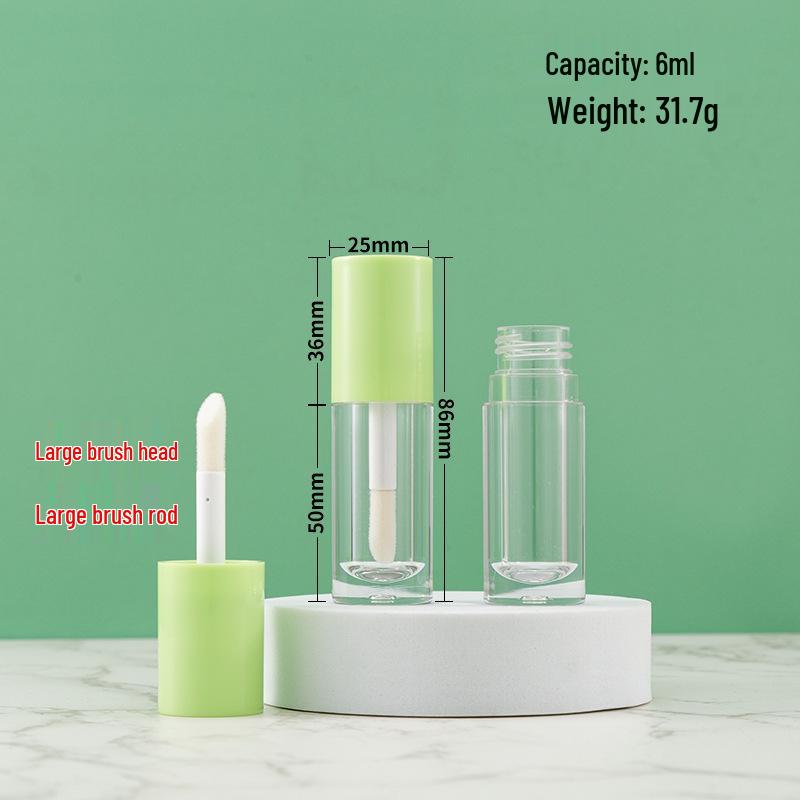 In-Stock 6ML Lip Gloss & Mascara Tubes with Large Brush - Cross-Border Style Eyeliner & Thick Lipstick Tube.