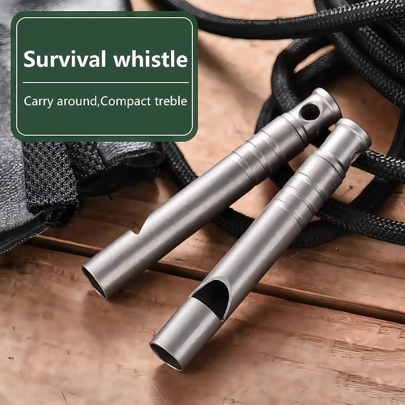 Emergency Survival Whistle with Lanyard, Ultralight Safety Whistle for Camping Hiking, Loud High-Pitched Outdoor Signaling Tool