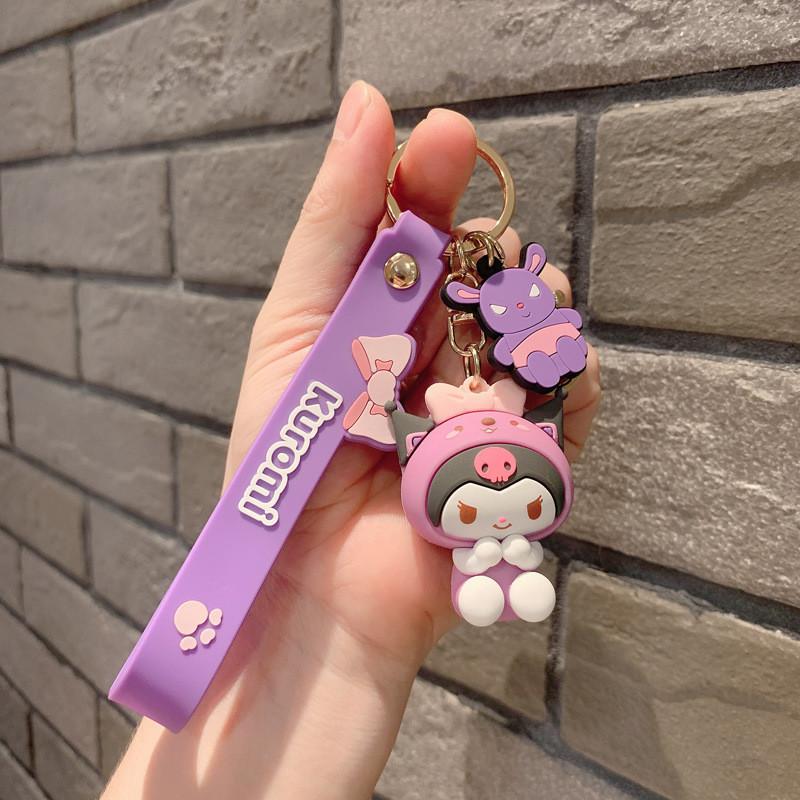 Adorable Cartoon Strawberry Bear Keychain Creative Gift Bag Charm For All Occasions