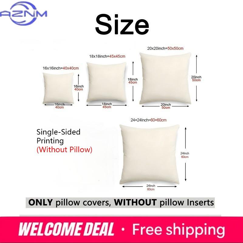 Floral Patterned Throw Pillows For Home Decor Polyester Pillowcase, Sofa Decorative Cushion Cov Headboard Pillow