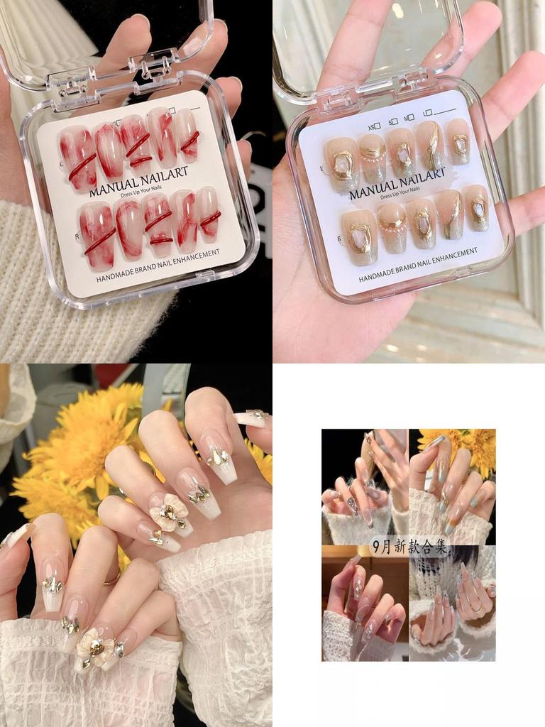New Arrival Handmade Autumn/winter Nail Stickers Long-lasting And Stunning