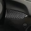 For Ford Fiesta 2011- Real Soft Carbon Fiber Left central control panel Trim Car Interior Stickers Decoration Accessories