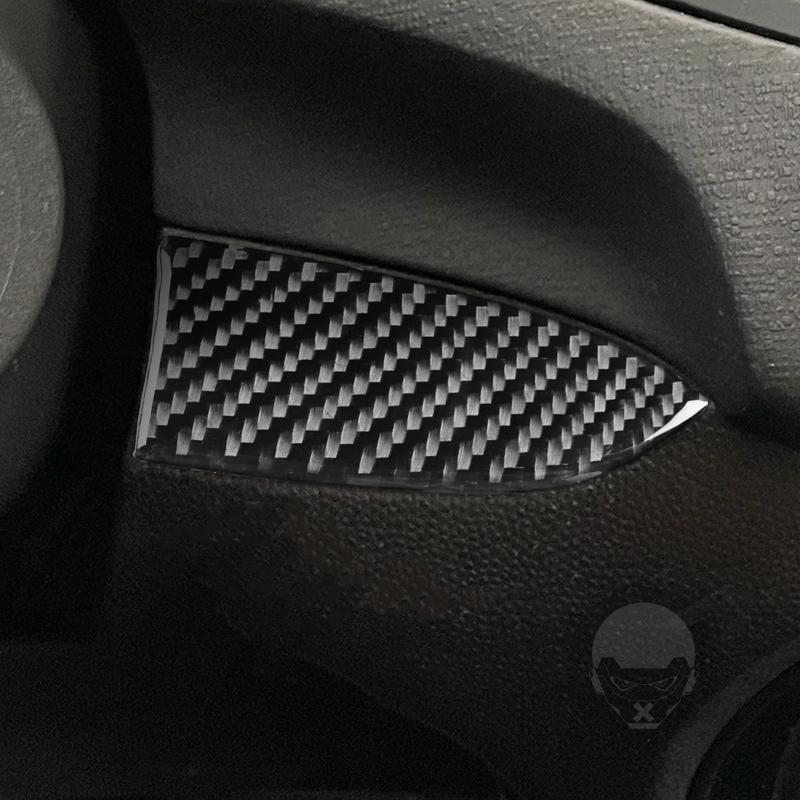 For Ford Fiesta 2011- Real Soft Carbon Fiber Left central control panel Trim Car Interior Stickers Decoration Accessories