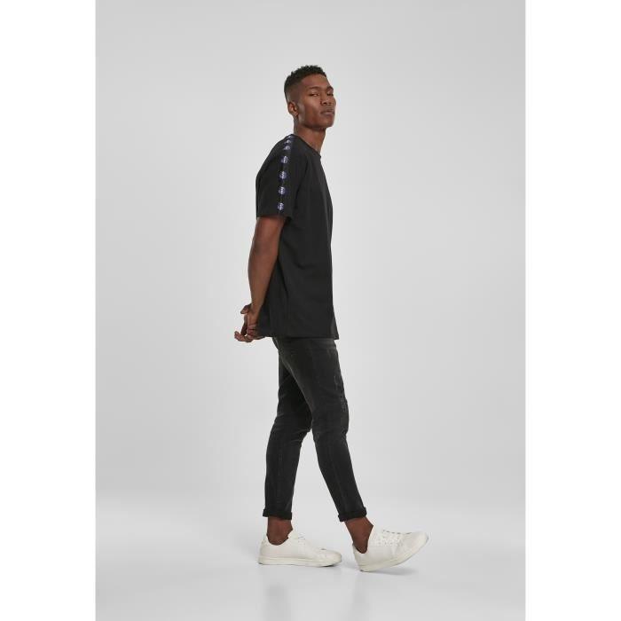 T-shirt - Mister Tee - logo taped - Noir - Homme - Manches courtes