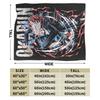 Anime Okarun Dandadan Flannel Blanket  Awesome Throw Blankets for  Sofa Bedding Lounge 125*100cm Quilt,