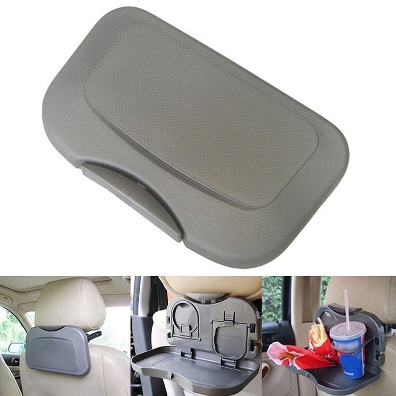 Folding Auto Car Back Seat Table Drink Food Cup Tray Holder Stand Desk