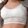 Lace Floral Bralette Top Women Fashion Summer V-neck Crop Top Bra Spaghetti Strap Camisole Vest Underwear