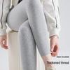 Women's Ribbed Cotton High-Waist No-Show Seam Leggings