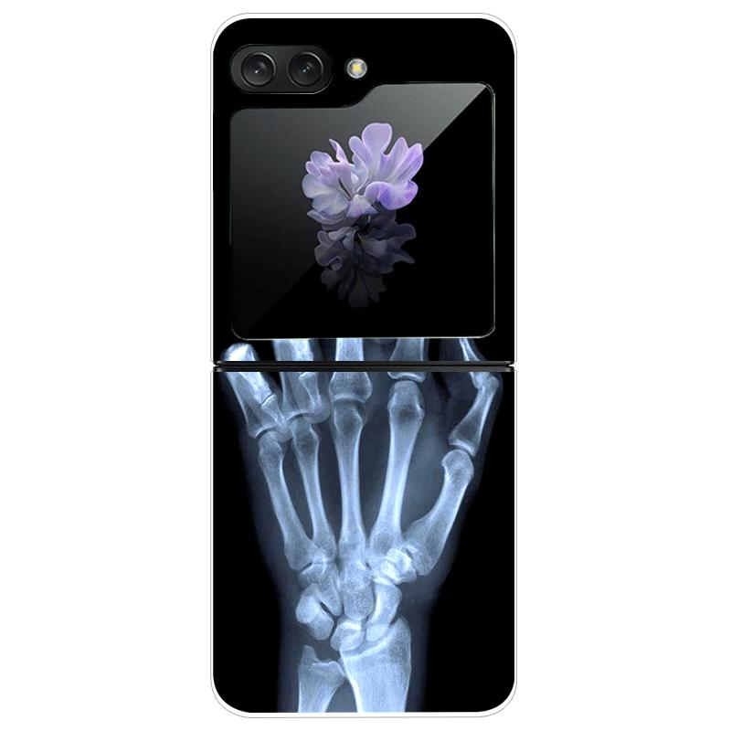 For Samsung Z Flip7 Cases Flip 7 Hard PC Transparent Phone Cover For Samsung Galaxy ZFlip 7 Cool Luxury Clear Shockproof Case