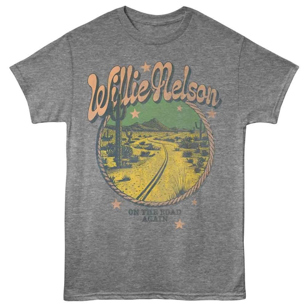 Willie Nelson - On The Road Again Desert - Officially Licensed - Gray Heather Fr 110