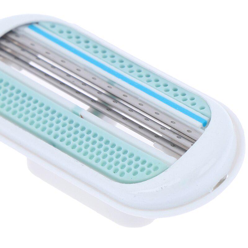 4 SZT. Damskie Ostrza do Maszynki Bezpiecznej Piękno Golenie Dla Kobiet 3-warstwowe Ostrze Golarka Głowica Ostrza