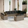 VidaXL Garden Lounge Set with Cushions 12 Pcs, Patio Sofas, Patio Furniture Set, Outdoor Furniture, Grey 3258917