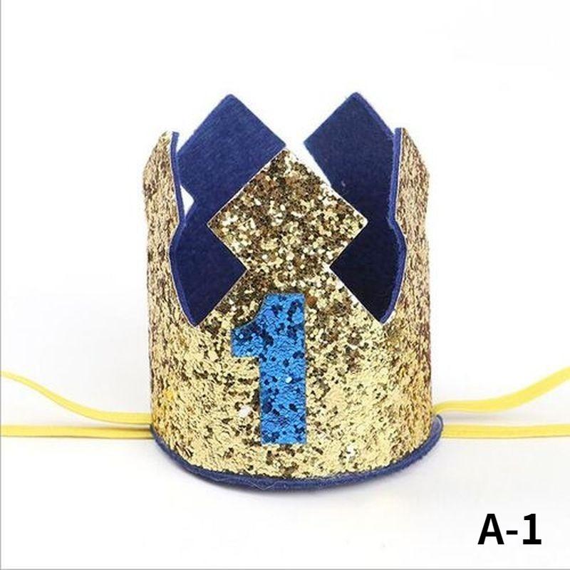 Creative Shiny Film Birthday Crown, Birthday Hat, Childrens Holiday Party Supplies