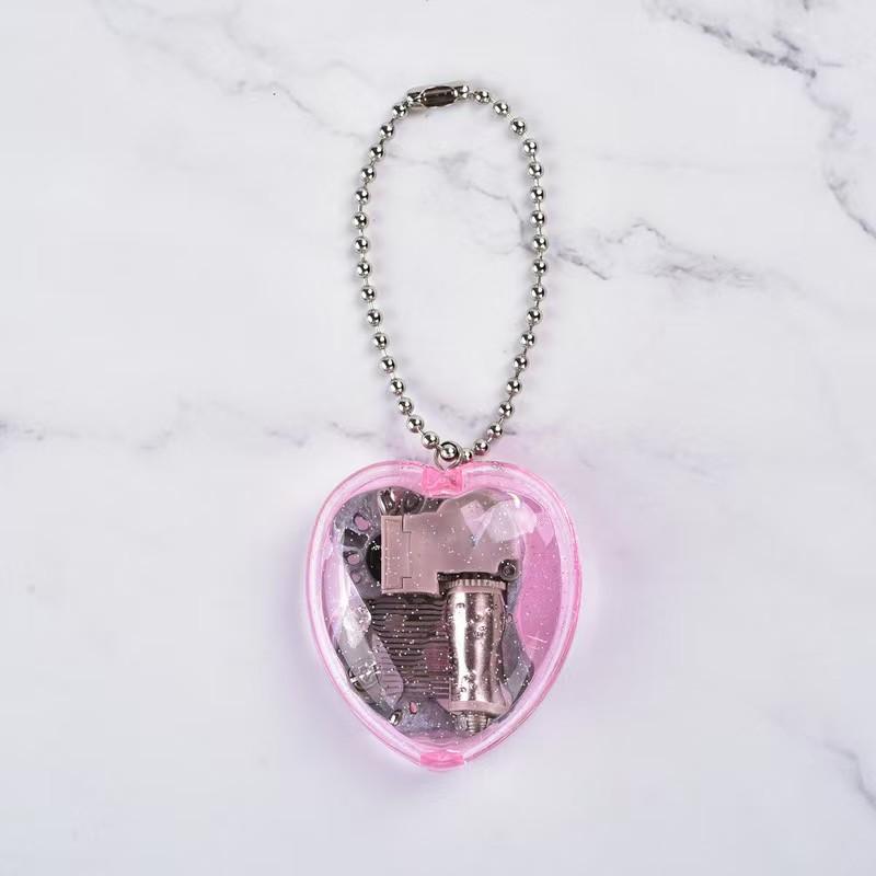 Creative craft gift heart-shaped keychain pendant music box music box music box travel souvenir children's toy