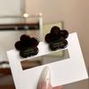 French-style Acetate Small Flower Hair Clip for Women Cute Korean Half-ponytail Hair Clip Mini Simple Bang Clip Retro Hair Clip