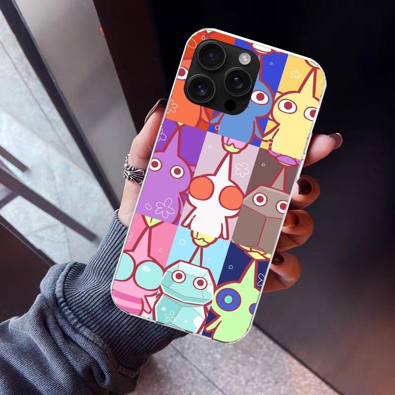 Game P-PikminS 4 Phone Case For iPhone 17 Air 16 15 Pro Max 14 Plus 13 Mini 12 11 Cover 7 8 SE Silicone Shell Print Fundas 17 Ai