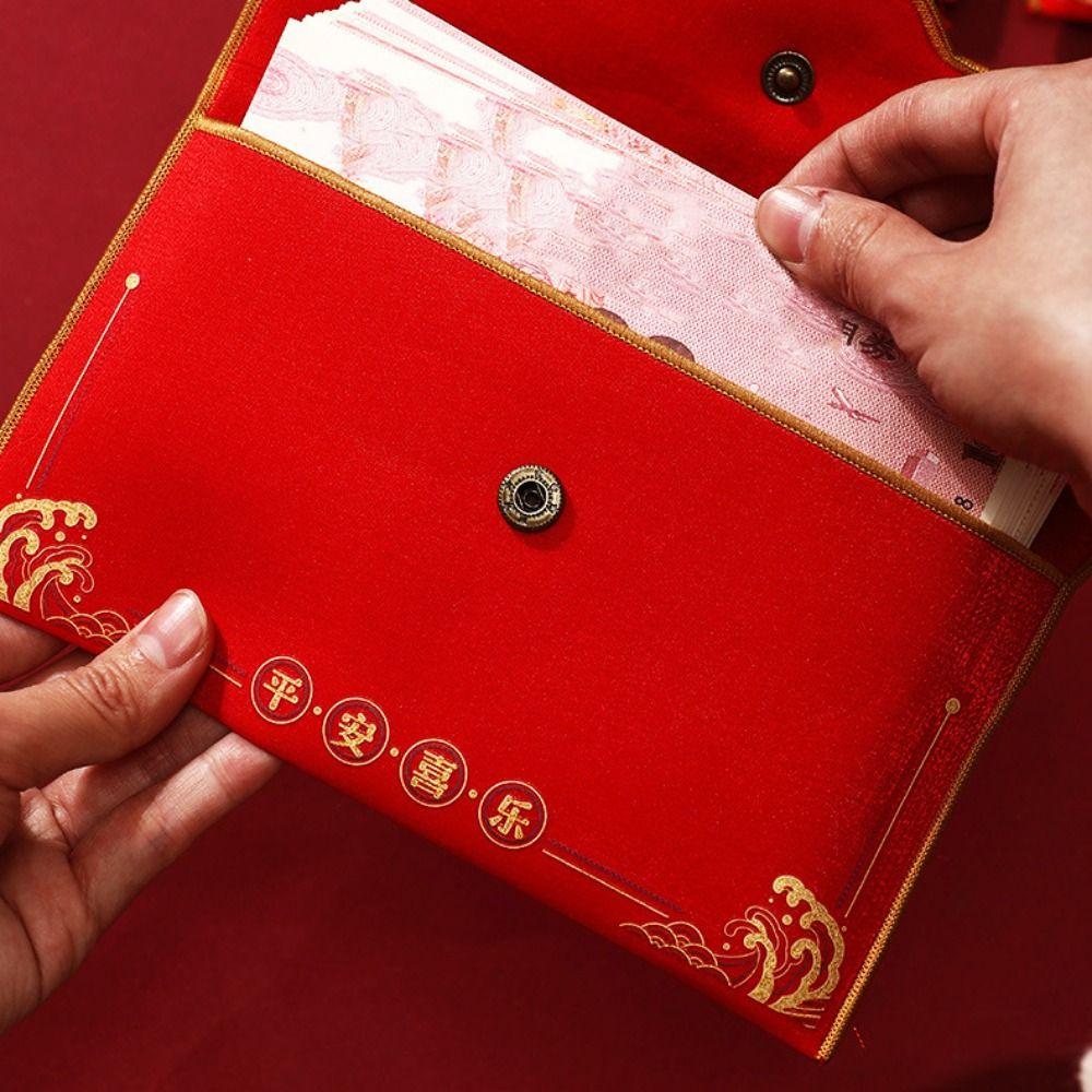 Spring Festival Brocade Red Envelope Tassels New Year Money Bag Money Red Pocket  Wedding Birthday