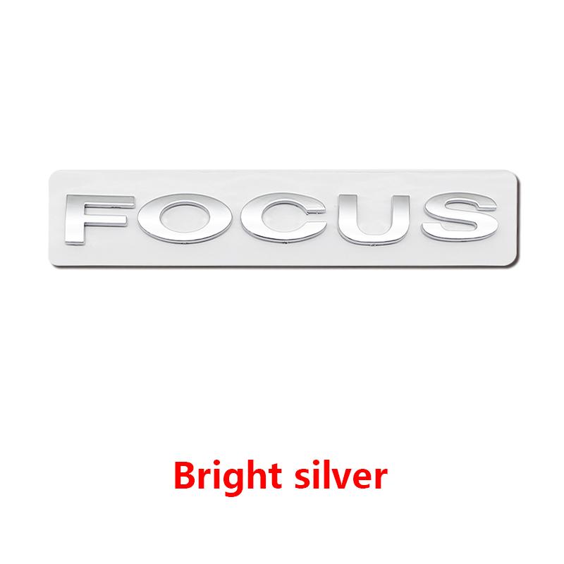 BAZG2 ABS Ford Lettering Badge Stickers Car Rear Trunk Body Emblem Auto Accessories For Ford Focus Fusion Logo ST Line MK2 MK3 MK4