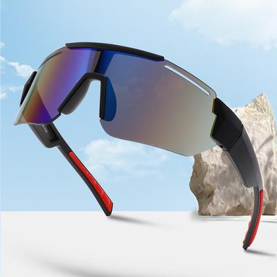 Colorful Sunglasses Unisex Cycling Glasses Outdoor Sports Sunglasses, Large Frame Windproof Sunglasses
