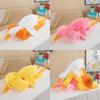 Fluffy Goose Plush Toy Soft Air Conditioning Blanket Pillow Adorable Bed Leg Hug Doll