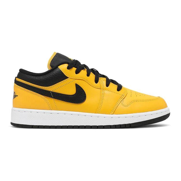Scarpe da ginnastica per bambini Air Jordan 1 Low GS University Oro Nero Bianco 553560-700
