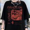 2026 Neon Genesis Anime Shirt Shinji 90s Japanese Y2K Tee Clothing Graphic Parent-child Shirt Men Women All-Season Men's T-Shirt