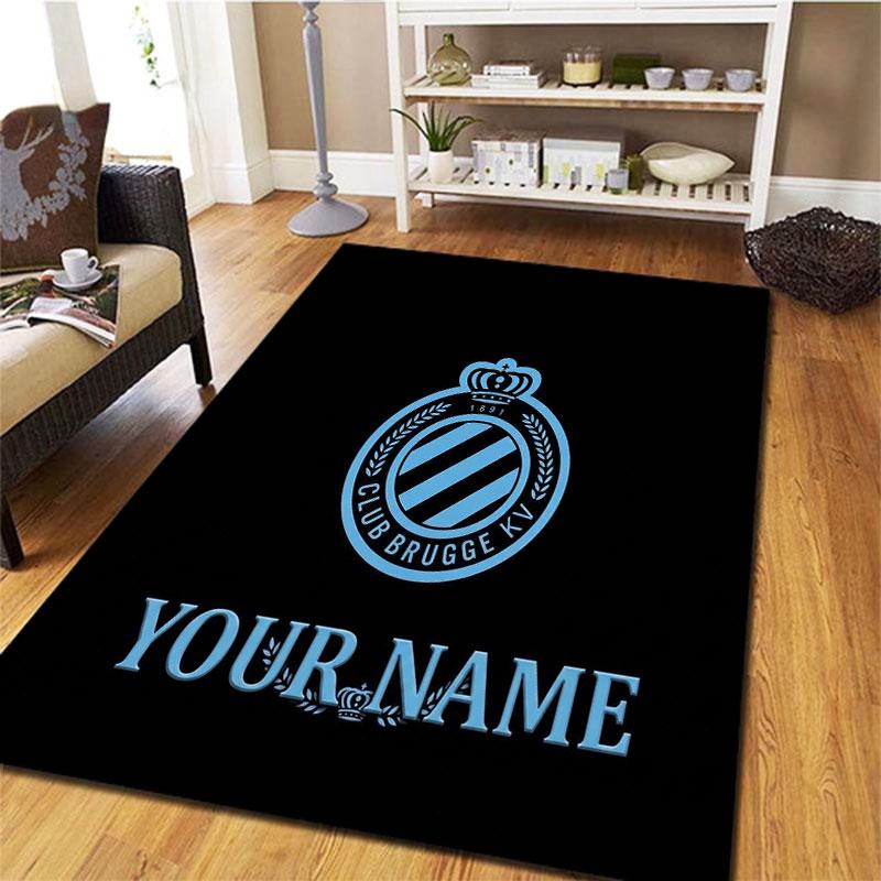 Club Brugge KV Custom Name Carpet Rug for Living Room Bedroom Home Sofa Decoration,Kids Play Non-slip Floor Mat