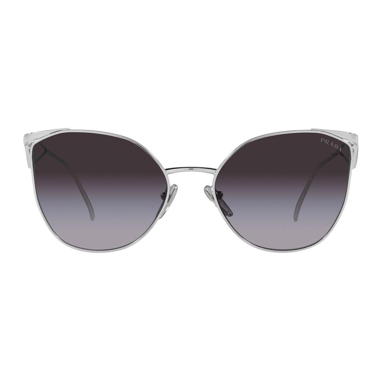 

Prada Cat Eye Sunglasses Women sunglasses PR50ZS1BC09S Basic Packaging-Eyeglass Case+Box,Silver,59