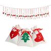 Christmas Decoration for Home Date 1-7 1-12 1-24 1-31 Fabric Christmas Advent Calendar Garland Wall LS