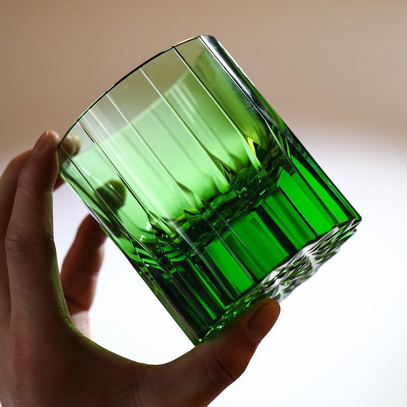 Japanese Edo Kiriko Crystal Whiskey Glass Hand-Cut Faceted Tumbler 200-300ml Luxury Gift Boxed Barware